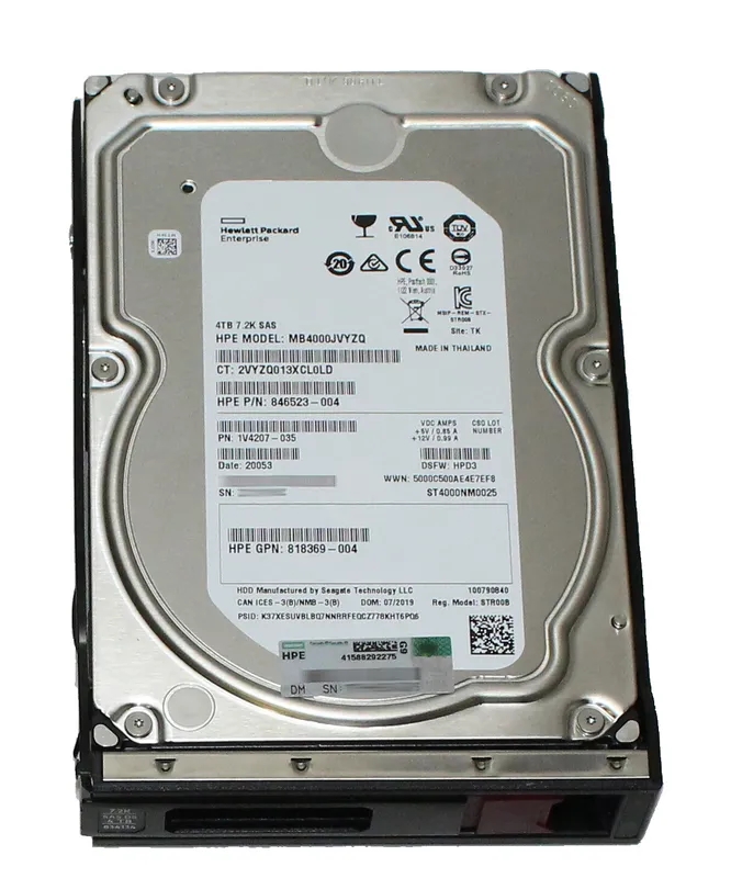 4TB SAS 7.2K LFF LP DS HDD