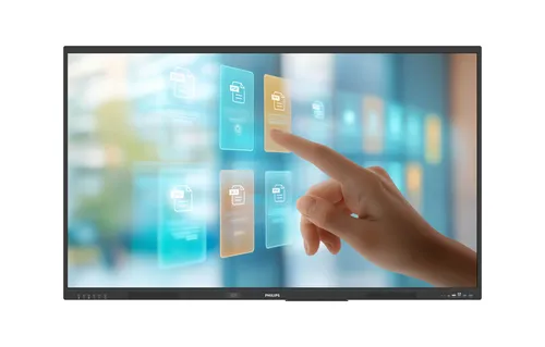 PHILIPS 75" E-Line, UHD, Android 14 EDLA, IR touch, USB-C