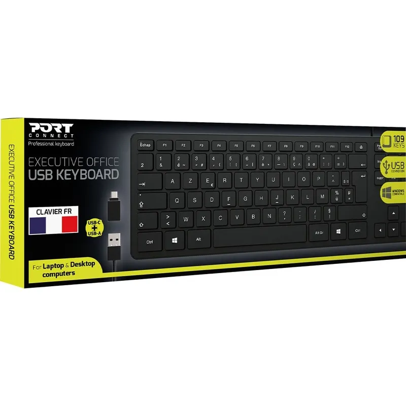 PORT DESIGNS FR - OFFICE KEYBOARD EXECUTIVE WIRED - FR