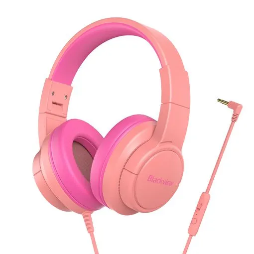 BLACKVIEW FitBuds K1 Casque Enfant 3D micro Filaire Jack/USB-C Pink