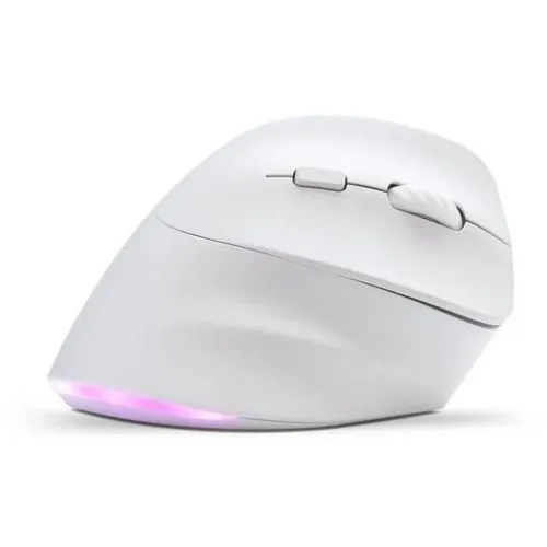 BLUESTORK M-WL-ERGO-LUMI Souris Ergonomique recharg. s/fil BLANCHE