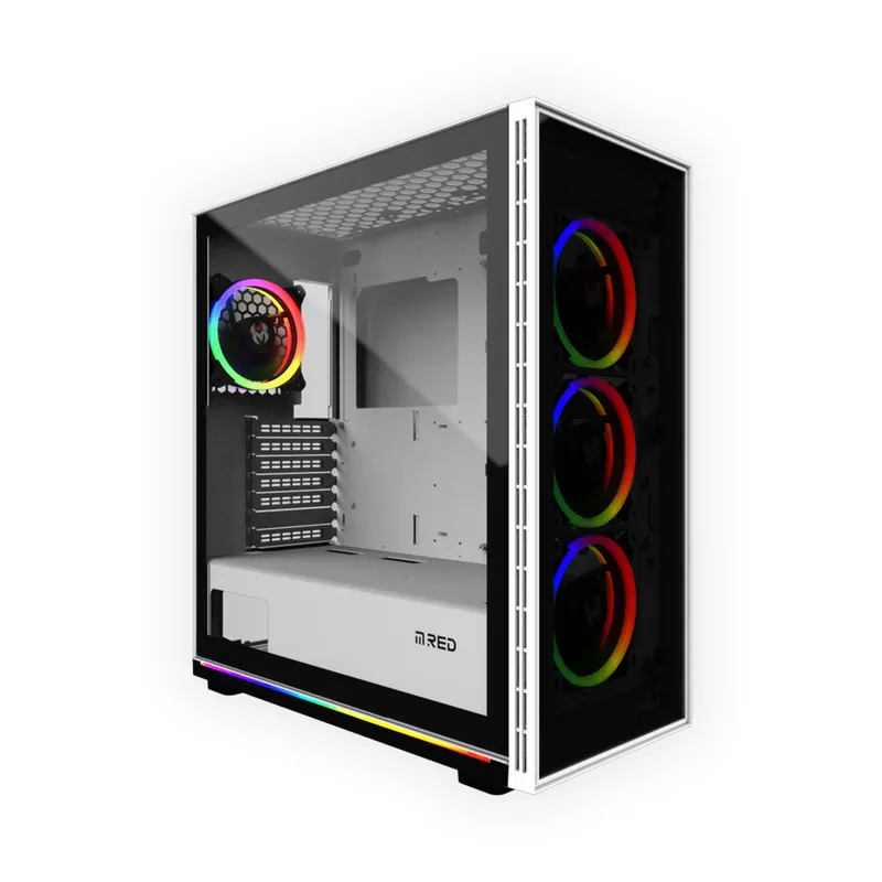 BOITIER M.RED WHITE DESTROYER Glass-G ARGB MR-005M MT/ATX