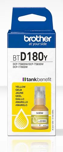 BROTHER Bouteille d'encre BTD180C - Yellow