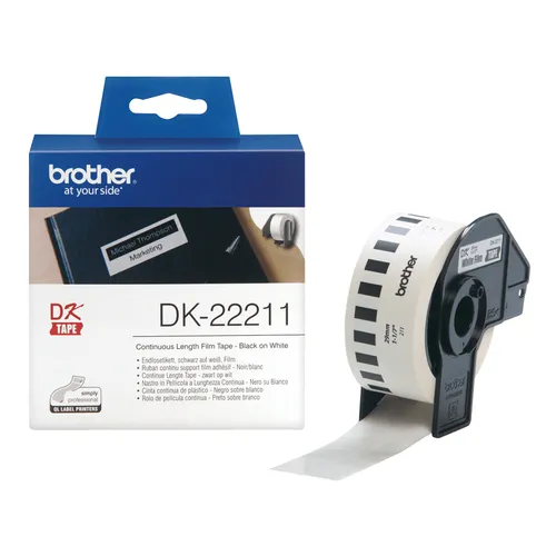Brother Ruban Film Blanc EN Continu 29 MM