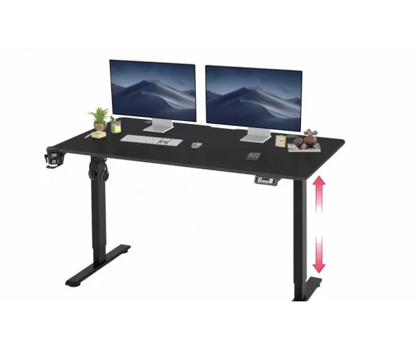 Bureau GameMAX D140-Carbon-EC Gaming règlable hauteur électrique