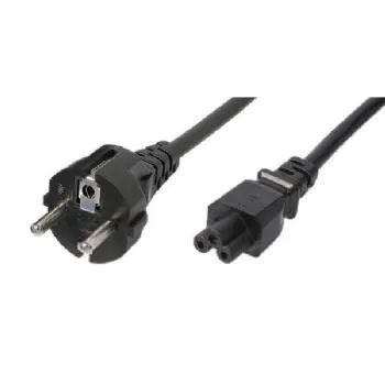 CABLE ALIM. NB CEE 7 (M) > IEC C5 (F) Tripolaire Noir 1.8m 808350