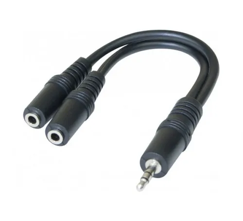 HYPERTEC CABLE DOUBLEUR JACK 3,5mm F/F/M ST 15CM 720129