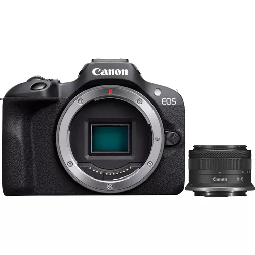 Canon Eos R100 Kit Rf-s 18-45mm S Stm +sacoche & carte (Travel Kit)