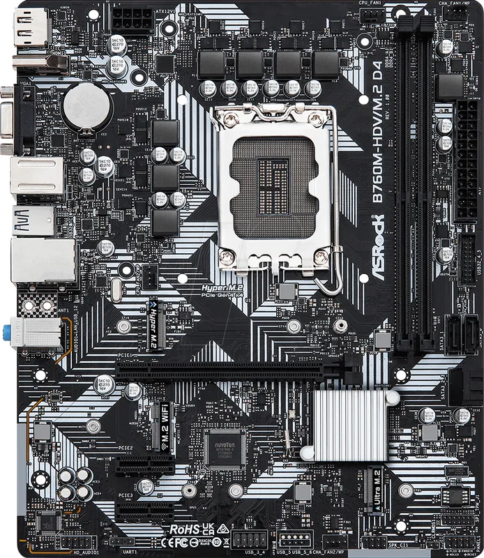 CM ASRock B760M-HDV/M.2 DDR4 (Intel Lga 1700) Micro ATX -90-MXBL40-A0