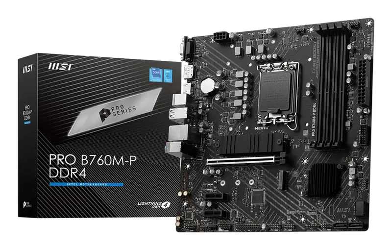 CM MSI PRO B760M-P (s1700) 4 DDR4 4800MHz M.2/SATA HDMI/DP mATX