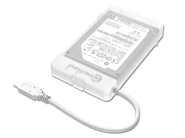 CONNECTLAND Boîtier EXT. USB3.1 pour HDD 2,5 SATA Transpar 1908098