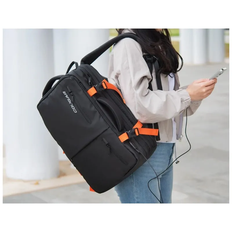 COUGAR Vanguard Sac à Dos pour NB 17,3 25-30l +USB-A Noir/Rouge