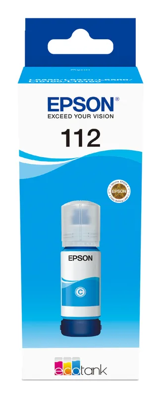 EPSON CRT 112 EcoTank Pigment Cyan ink bottle ECOTANK L15150