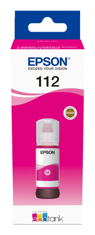 EPSON CRT 112 EcoTank Pigment Magenta ink bottle ECOTANK L15150