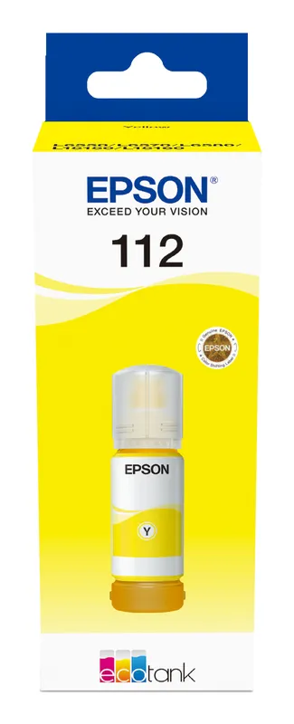 EPSON CRT 112 EcoTank Pigment Yellow ink bottle ECOTANK L15150