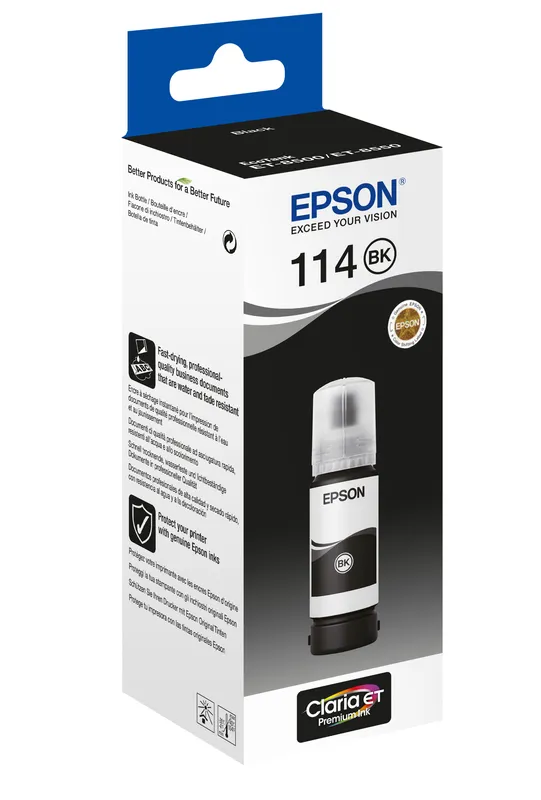 EPSON CRT 114 EcoTank Pigment Black ink bottle