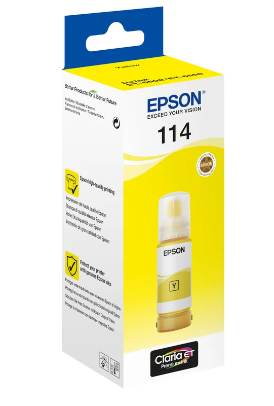 EPSON CRT 114 EcoTank Yellow ink bottle