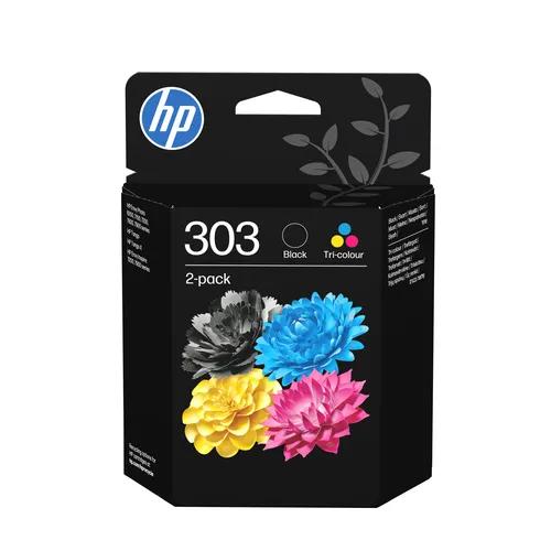 HP CRT 303 - 1 x noir + 1 x Tri-Couleur - (MC 24) DC Only