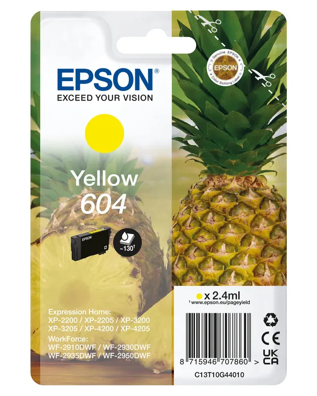 EPSON CRT 604 Ananas Yellow Blister