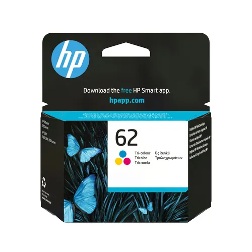 Cartouche HP 62 - Tricolore - 4.5 ml - 165 pages - (MC 60)