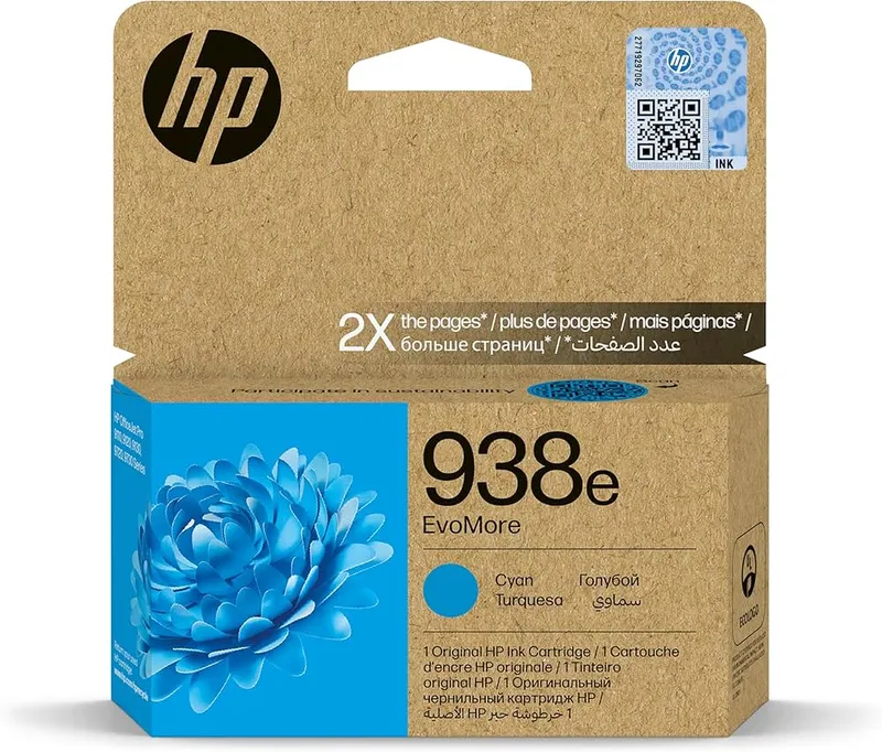 Cartouche HP 938 Cartouche Encre Authentique Cyan - 800 pages - (MC 50)