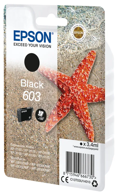 EPSON CRT Singlepack Black 603