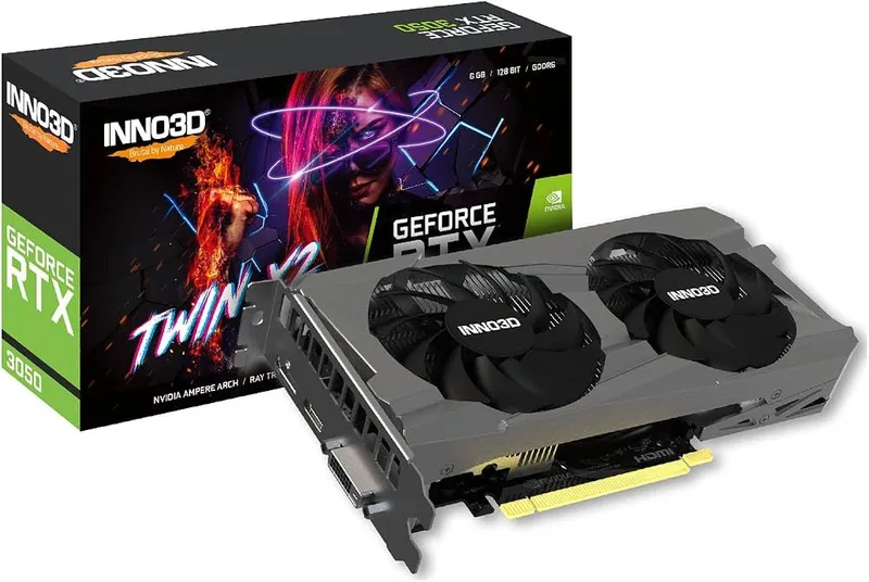 Nvidia Inno3D GeForce RTX 3050 Twin X2 V2 6Go N30502-06D6-1880VA60
