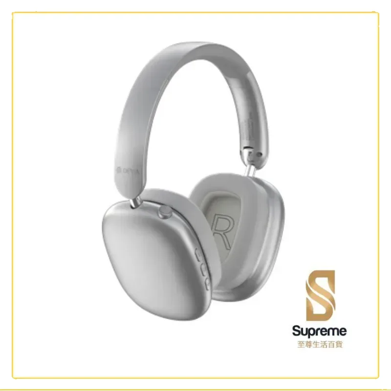 DEVIA Casque Sans Fil ANC EarBass Pro2 Argent
