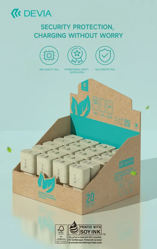 Devia Kit Chargeurs Écologiques Paille Végétale x20