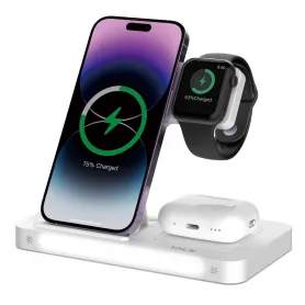 DEVIA Chargeur Sans Fil 3-en-1 Support Smart