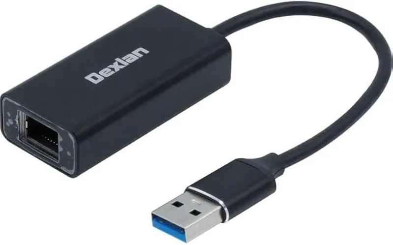DEXLAN Adaptateur USB3.0 vers GbLAN 10/100/1000 Alu 310765