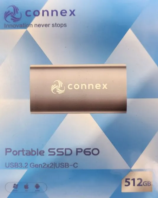 Disque Dur SSD EXTERNE CONNEX 512Go (TCP 6€ INCLUSE)