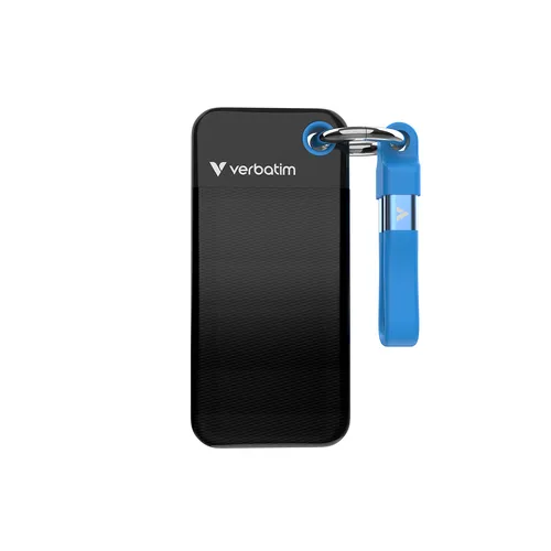 Disque SSD externe Verbatim Pocket 1 TO Noir Bleu