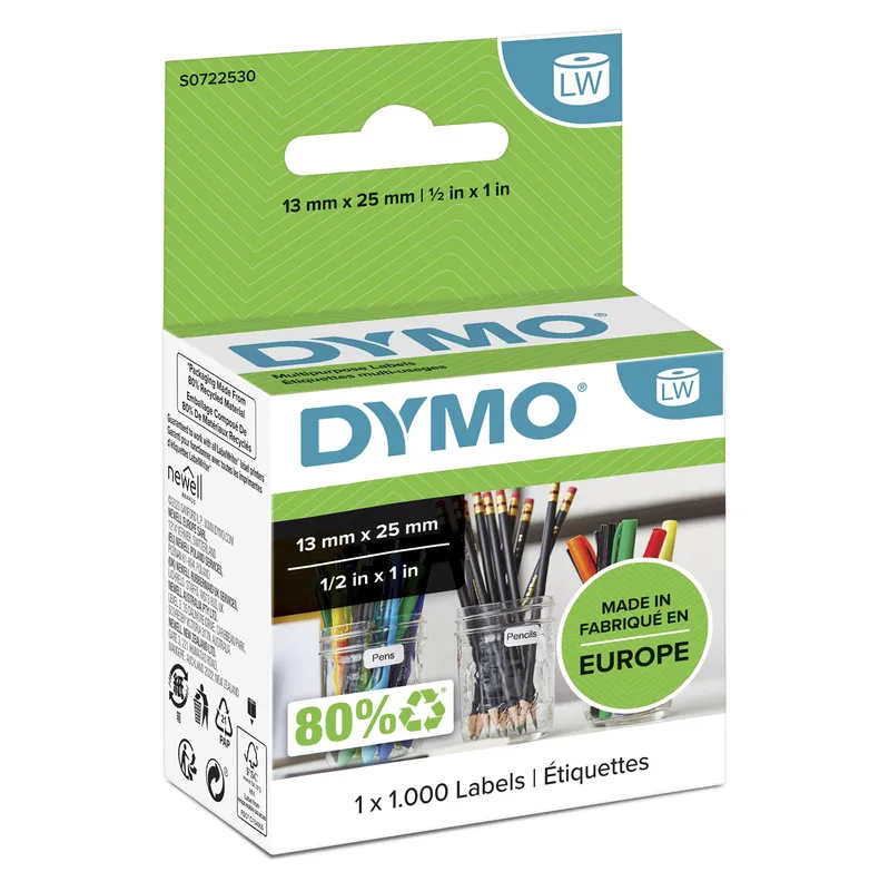 DYMO® LW - Étiquettes multi-usages - 13 x 25 mm - S0722530