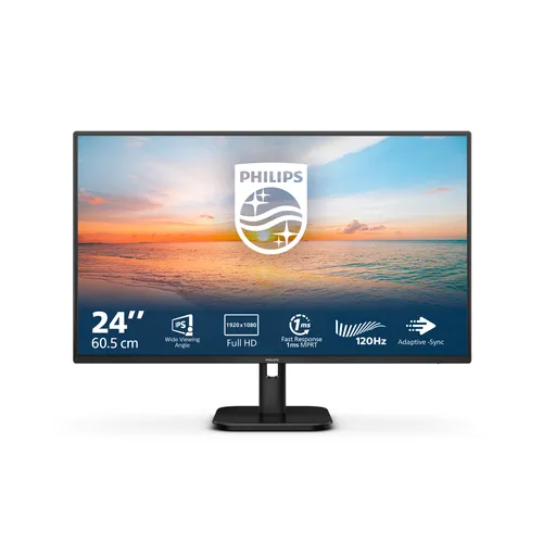 PHILIPS ECRAN 24" IPS- 1920 x 1080 Full HD (1080p) @ 100 Hz -1ms HDMI VGA - INCLINAISON