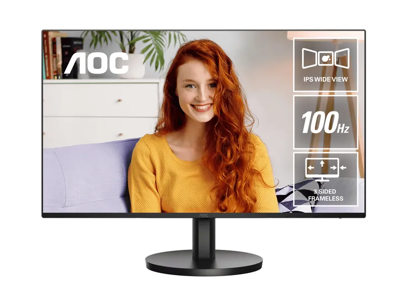 Ecran AOC 23,8' 16:9 IPS 100Hz 1920x1080 D-SUB x 1 HDMI x 1x 1.4 Inclinaison