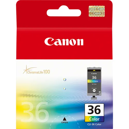 Encre CANON CLI-36 Couleur (PIXMA iP100/mini260) 12ml FR