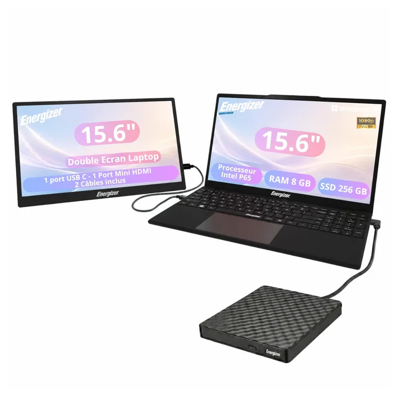 ENERGIZER Laptop 15,6 FHD P6500Y 8/256Go WiFi W11 Rose