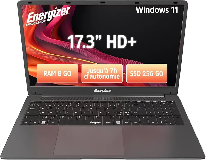 ENERGIZER Laptop L17-N41-82AZ 17,3 HD+ Cel. J4125 8/256Go W11