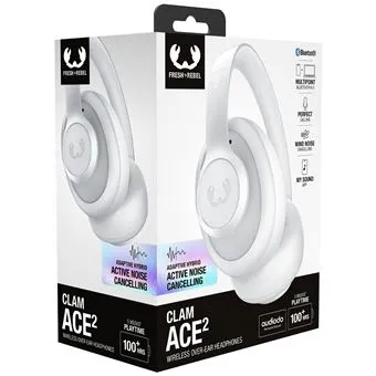 FRESH N REBEL - Clam Ace 2 - Casque s/fil +Hybrid ANC & App - Ice Gre