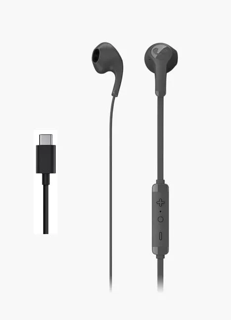 FRESH N REBEL - Flow - Wired earbuds with USB-C connector - Storm Gre