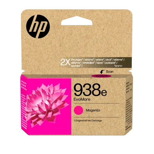 HP 938e Cartouche d’encre Magenta XL EvoMore - 1 650 pages