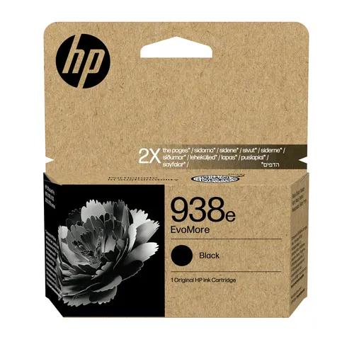 HP 938e Cartouche d’encre Noir XL EvoMore - 2 500 pages