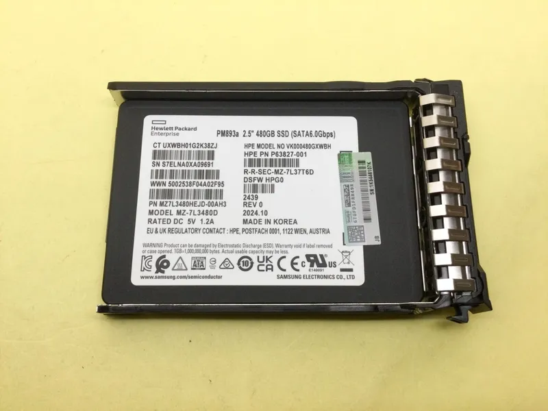 HPE 480GB SATA 6G Read Intensive SFF BC Multi Vendor SSD