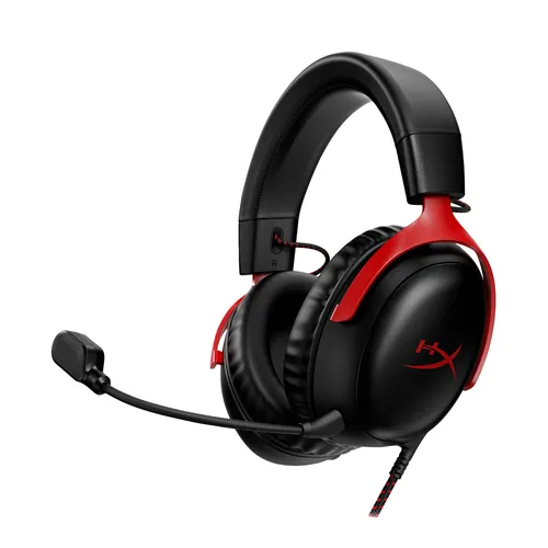 HyperX Cloud Iii Casque gamer filaire, 7.1 Virtual Surround - Rouge - (727A9AA)