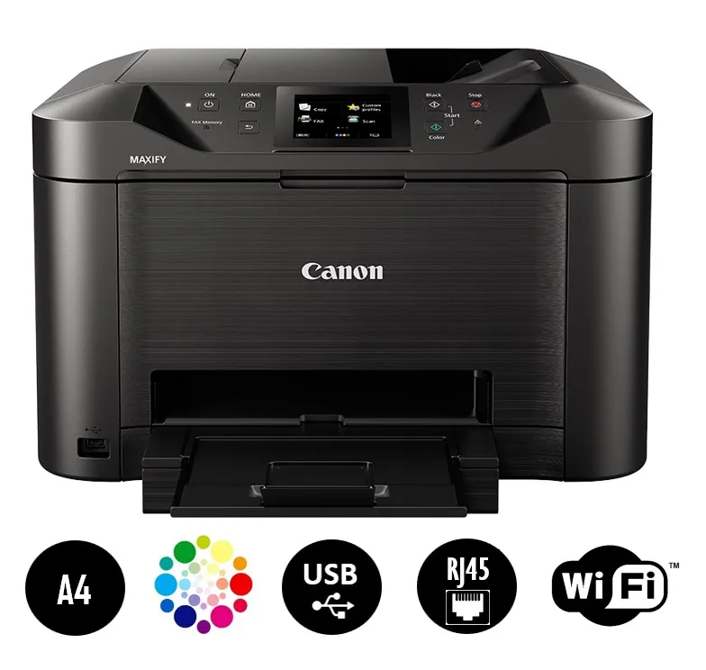 IMPRIM. CANON MB5140 4-en-1 COULEUR 24/16ppm USB/LAN/WiFi 2400