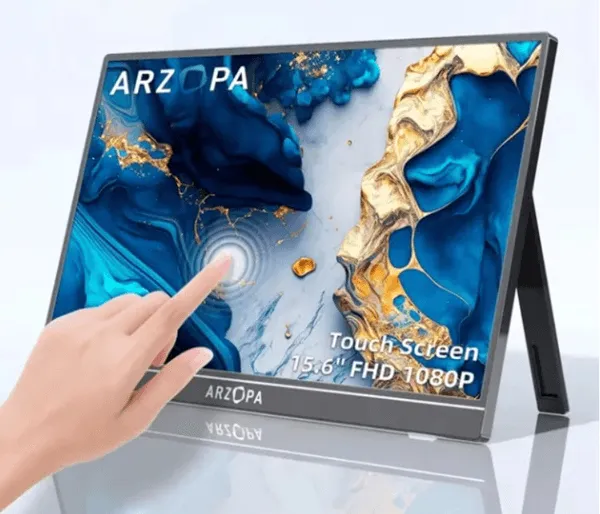 IPS 15,6 ARZOPA A1T Portable Tactile FHD ALU HDMI/USB-C Black