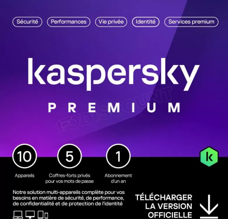 KASPERSKY Premium 10 Postes 1 AN