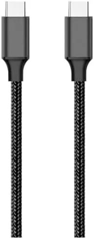 KONROW KCATCNB1 - CABLE CHARGE/SYNC. USB > USB-C 1m 3A Tressé Noir