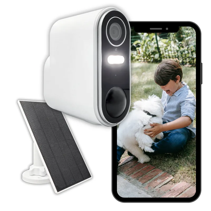 KONYKS CAMINI AIR 2 - Caméra EXT. s/fil WiFi IP65 +panneau solaire 3W